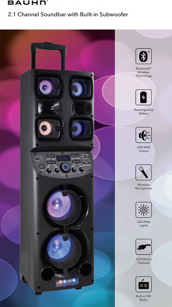 Portable Party Speaker Bauhn