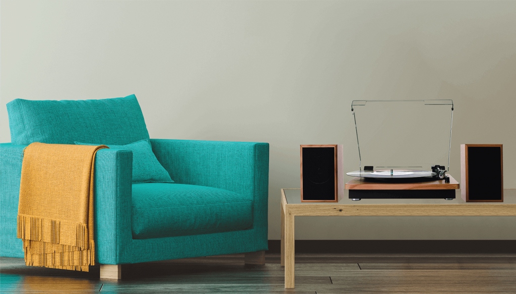 Turntable with Speakers Bauhn