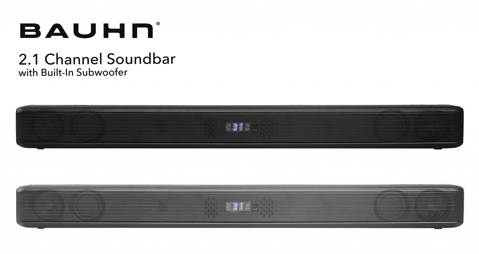 2.1 Channel Sound bar with Built-In Subwoofer – Bauhn