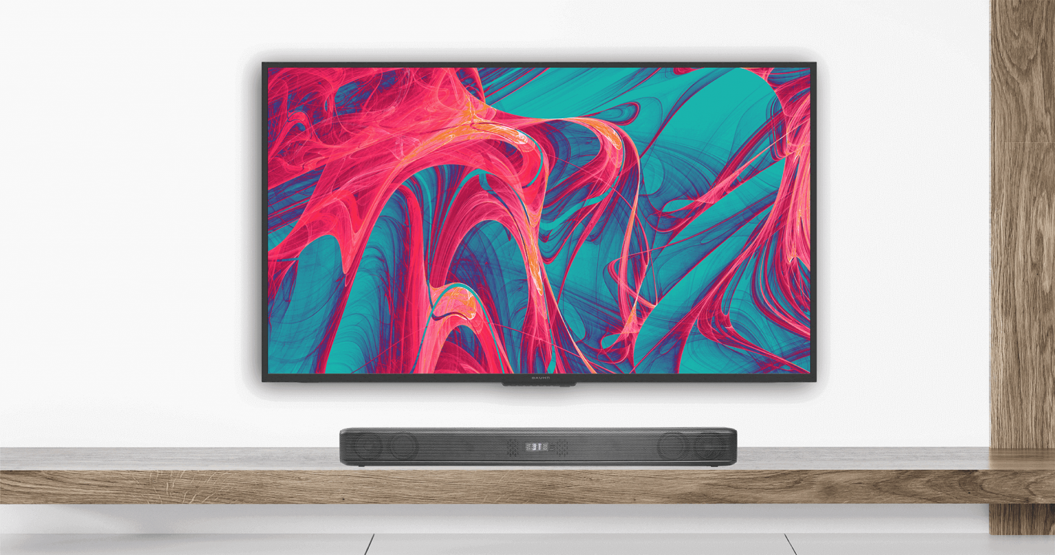 2.1 Channel Sound bar with BuiltIn Subwoofer Bauhn