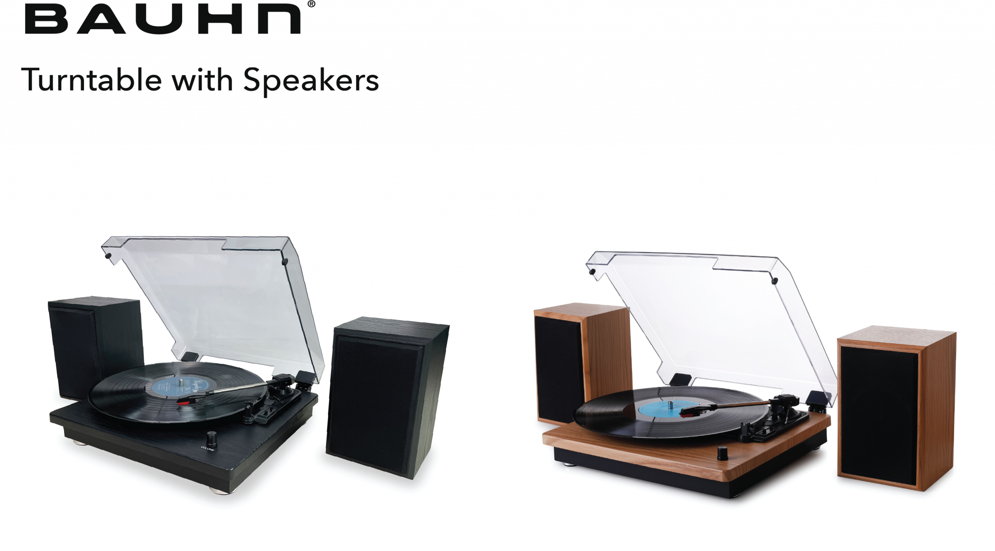 Turntable with Speakers Bauhn