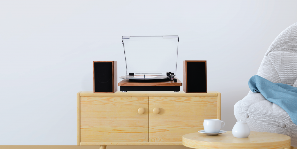Turntable with Speakers Bauhn