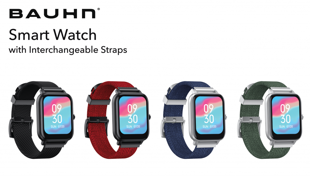 Smart Watch with interchangeable straps Bauhn