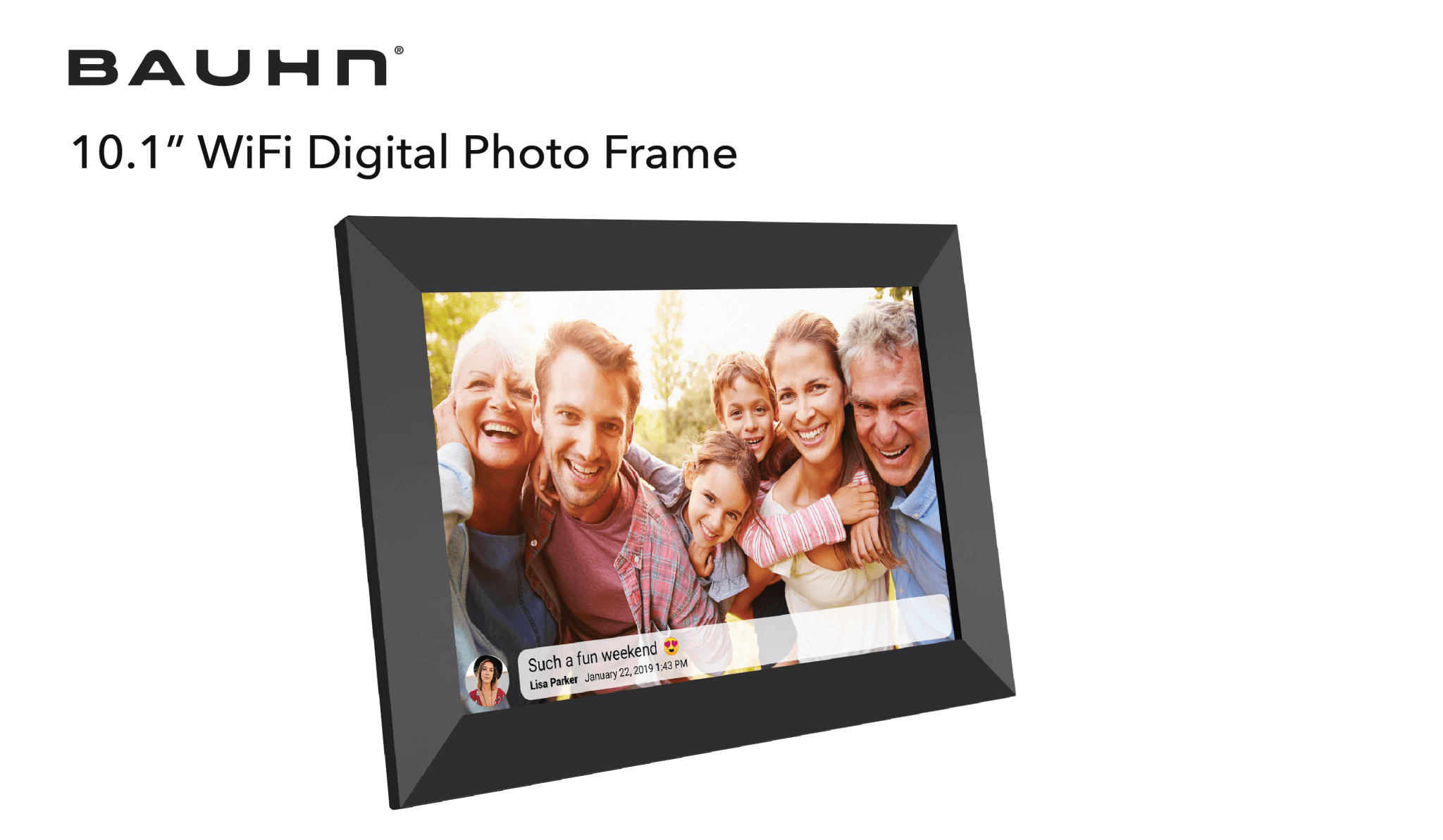 10.1” WiFi Digital Photo Frame Bauhn