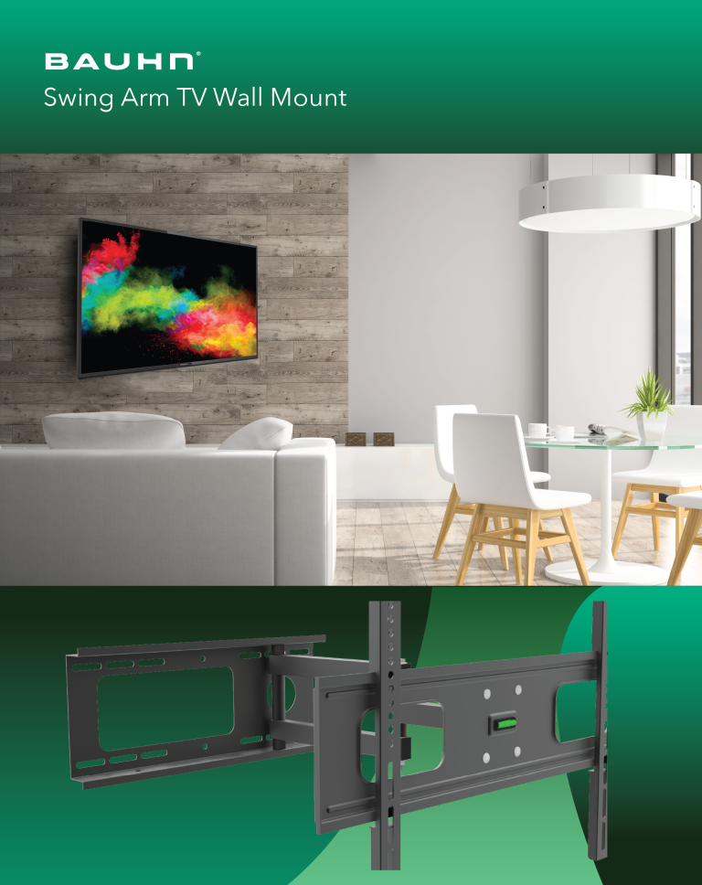 Swing Arm TV Wall Mount Bauhn