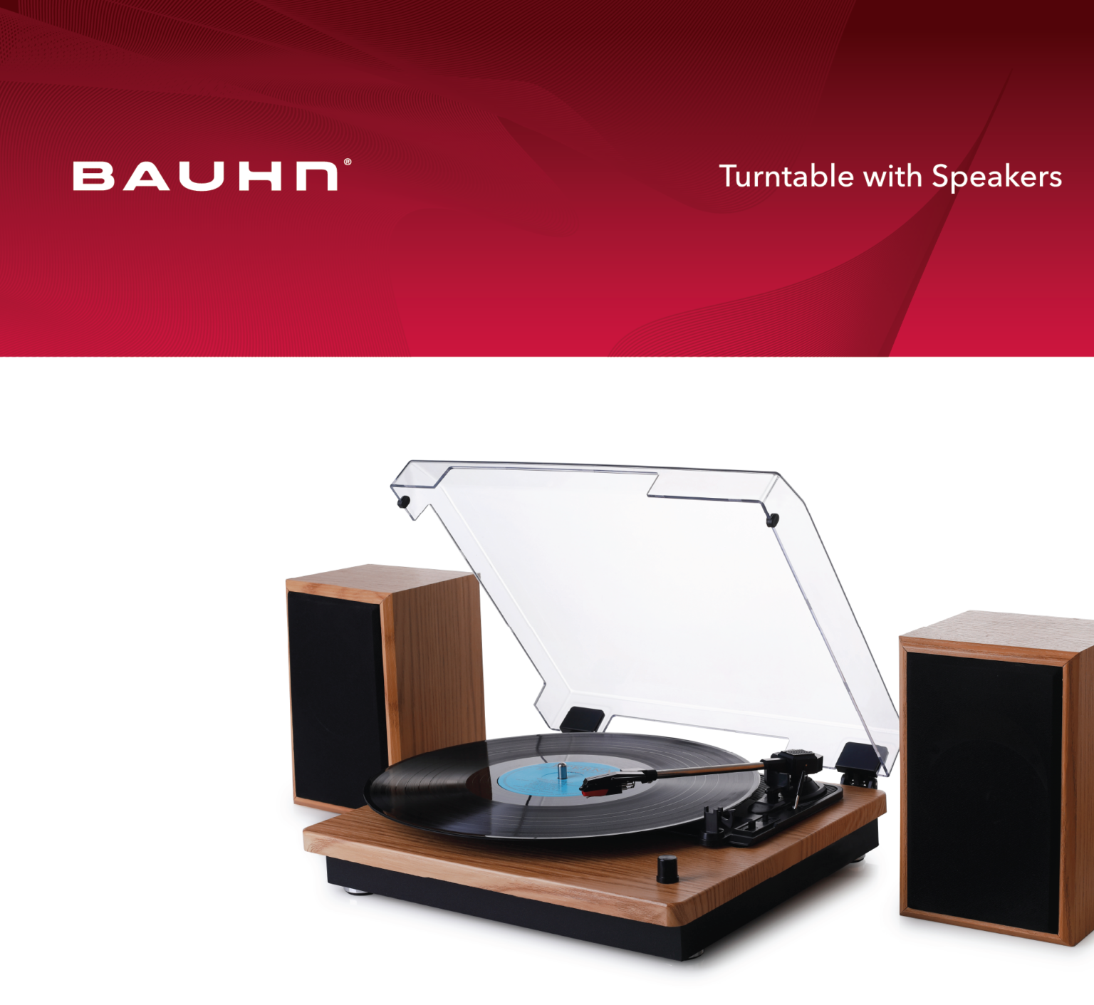 Turntable with Detachable speaker Bauhn